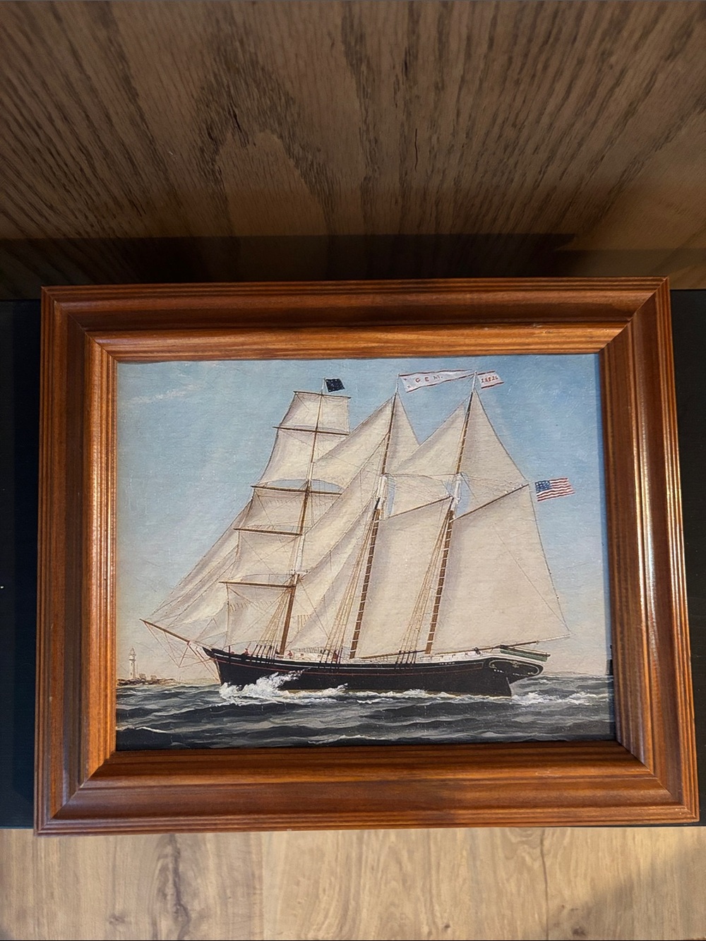 Vintage Style Sailing Boat Print